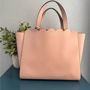 Kate Spade Blush Scalloped Tote🌷